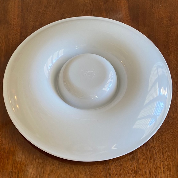 Cynthia Rowley Melamine Chip & Dip/Vegetable Platter Blue/Green/White 15… - Picture 4 of 4